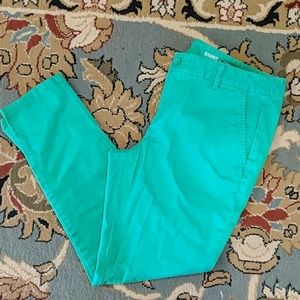 Gap Kelly Green Cropped Skinny Khakis